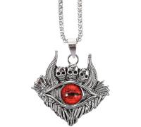 Healvian Evil Eye Necklace Stainless Steel Clavicle Decor Accessory Unique Pendant Chain for Luck Protection Fashionable Unisex Neck Jewelry Turkish Style Eye Pendant for Health Success