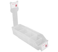 Healvian Expandable Medicine Organizer Box with Infusion Bottle Compartments, White Pharmaceutical Dispenser for Hospital and Pharmacy Medication Storage