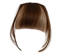 Healvian Fake Air Bangs Clip Hair Bangs Extensions for Women Wedding Guest Lightweight Design Easy to Use Bands
