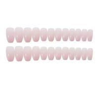 Healvian False Nails Comfortable Pink Fake Nails Full Cover 24pcs Plastic Festival Artificial Fingernails Tips for Women for Women Girls for Graduation and Dating