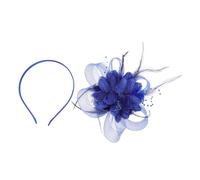 Healvian Fascinator Hair Clip for Women Elegant Mesh Headband Plume Accents Vintage Wedding Hair Decor Romantic Bridal Accessory for Parties and Events