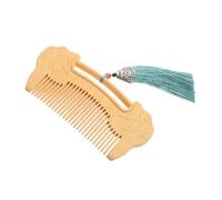 Healvian Fine Tooth Comb with Ruyi Lock Engraving for Hair and Beard Grooming and Elegant Special Occasions