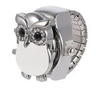 Healvian Finger Ornament Watch Owl Ring Watch Vintage Style for Birthday Christmas