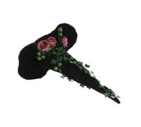 Healvian Floral Vine Witch Hat for Women Fit Halloween Costume Accessory for Parties Cosplay Stage Performances Unique Spooky Design