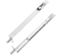 Healvian Flush Bolt Latches Security Lock Stainless Steel 304 Fire Door Concealed Flush Bolt for Door Silver with Screws