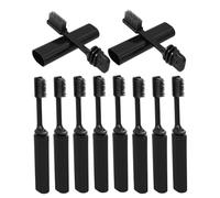 Healvian Foldable Travel Toothbrush Soft Bristles with Case 10pcs Portable Mini Toothbrush Set for Camping Hotels and On-The-go Cleaning