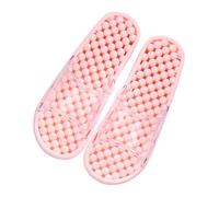 Healvian Foot Massage Shower Slippers Non-slip Indoor Bath Sandals for Men Women Quick-dry Lightweight Household Slippers with Arch Support Fit Nordic Pink