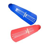 Healvian Foot Ruler for Adults Accurate Feet Measuring Device Durable Shoe Sizer Red Blue Easy to Carry for Finding Shoe