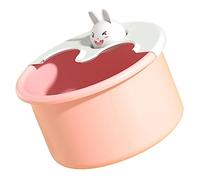 Healvian Foot Soaking Tub for Boys and Girls Durable Cartoon Rabbit Design Deep Plastic Foot Bath Basin Massage Dots for and Relaxation Safe for Boy Girl