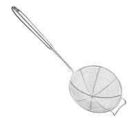 Healvian Frying Oil Strainer Mesh Colander Spoon Stainless Steel with Handle and Easy Storage for Straining Potatoes for Kitchen Use French Fries, and Vegetables in Restaurants