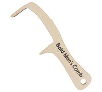 Healvian Funny Bald Man Wooden Hair Comb Giant Wide Tooth Styling Comb for Pranks Luxurious Feel Elegant Design for Grooming and Hair Management