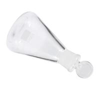 Healvian Glass Erlenmeyer Flask 100ml with Solid Glass Stopper, Chemistry Laboratory Glassware Conical Flask for Chemical Experiments and Scientific Research