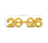 Healvian Glitter Party Glasses Lightweight Year's Eve Eyewear with Bold Design Fun Photo Booth Props for Graduation Holiday Celebrations
