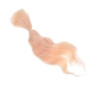 Healvian Golden Curly Doll Hair Wefts Synthetic Wig for DIY Doll Wig Making Supplies Lightweight Soft Textured Replacement for Bjd and Themed Projects
