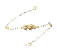 Healvian Golden Feng Shui Pi Yao Bracelet for Men Women Stylish Wealth Amulet Jewelry with Fine Chain for Prosperity and Disaster Protection Suitable for Daily Wear and Special Occasions
