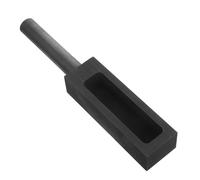 Healvian Graphite Ingot Mold with Handle 1000g for Jewelry Casting, Melting Gold Silver Copper Alloy Metal DIY Mold with Oil Groove for Precious Metal Refining