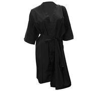 Healvian Hair Dressing Robe Client Gown 39.30x25.55x0.04inch Practical Easy to Take Off Fashionable Comfortable Simple Design Black Spa Salon Use
