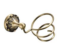 Healvian Hair Dryer Shelf Hair Dryer Holder for Home Copper Material Spiral Bracket Anti-rust Modern Simple Style Bathroom Organizer