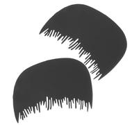 Healvian Hairline Comb Set 2pcs Natural Hair Fiber Comb Forehead Line Shield for Men Portable Hair Building Tool Styling