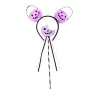 Healvian Halloween Ghost Themed Headband and Wand Set Durable Purple Headband Decoration with Party Costume Accessory for Festive Cosplay and Carnival Celebrations