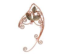 Healvian Handcrafted Left Ear Clip-On Ear Cuff Hook Earring for Women and, Non-Pierced Elf Style Jewelry, Comfortable Lightweight Design