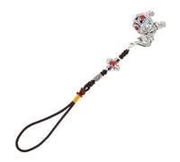 Healvian Handmade Tibetan Buddhism Elephant Pendant Feng Shui Decor for Home Car Rear View Mirror