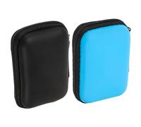 Healvian Hard Drive Case Tight Stitching 2pcs Portable Storage Box with Nylon and Aluminum Alloy Material for Maximum, Stylish Colour Scheme, for Travel Computer Accessories