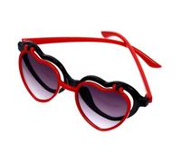 Healvian Heart Shaped Sunglasses for Boys Cartoon Design UV Protection Goggles Lightweight Durable PC Material for Festivals Parties Cosplay Ages