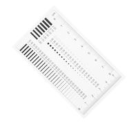 Healvian High Precision Crack Width Measurement Film Ruler Sec Size Estimation Chart for Spot and Line Width Inspection, Defect Detection Tool for Industrial Flaw Analysis