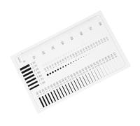 Healvian High Precision Measuring Ruler with Defect Diameter and Area Chart, Sec Size Estimation Tool for Industrial Flaw Detection and Scratch Inspection