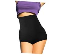 Healvian High Waist Body for Women Slimming Tummy Control Knickers Breathable Chinlon Waist Trainer Corset Underwear Shorts for Xl Xxl Black