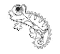 Healvian Hollow Chameleon Metal Brooch Pin Lightweight Suit Collar Pin for Men and Women Unique Animal Lapel Accessory Enhancing Coats Jackets with Secure Design