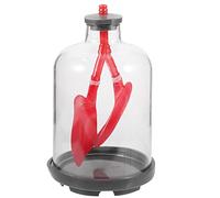 Healvian Human Lung Breathing Model Lung Function Demonstration Model with Diaphragm Simulation and Transparent Chest Casing Educational Teaching Aid for Biology Lessons and Classroom Learning
