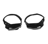 Healvian Ice Cleats Sturdy Silicone and Stainless Steel Material 2pcs with 7-pin Spike System Integrated Reflective Straps, Non-slip Snow Grippers for Shoes for Men and Youth, for Snow