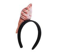 Healvian Ice Cream Cone Headband Party Hairband Brown Cloth Cartoon Cosplay Accessory for Girls Boys and Girls Birthday Party
