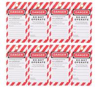 Healvian Industrial Safety Warning Tags Lockout Hanging Tags Do Not Operate Sturdy PVC Material 10Pcs for Factory Maintenance and Repair