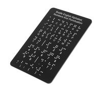 Healvian Interactive Alphabet Numbers Writing Pad with Punctuation for Beginners Portable Educational Tool for Blind Learners and Educators
