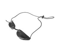 Healvian Ipl Safety Goggles Hard Eyepatch for Eye Protection in Red Blue Light Therapy UV Infrared LED Treatment Cosmetic Procedures Black Plastic Cover