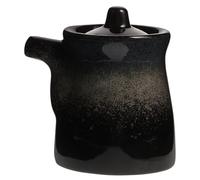 Healvian Japanese Ceramic Soy Sauce Dispenser - Olive Oil Vinegar Bottle with Lid & Drip-Free Spout, Condiment Dispenser Container for Kitchen Cooking and Dining Table