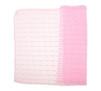 Healvian Japanese Exfoliating Bath Scrubber Towel for Women, Soft Quick Dry Back Scrubber Cloth 35x12 Inch, Pink Jacquard Foam Washcloth for Shower and Bath