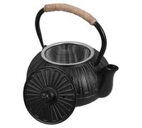 Healvian Japanese Tea Kettle 600ml Cast Iron Teapot with Tea Infuser Strainer for Boiling Water Black Sl esign for Sharing with Friends and Family