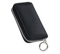 Healvian Keys Holder Keychain Leather Key Pouch Simple Fashionable Design with Metal Buckle Multi-Functional Easy to Organize for Yourself Or Friend Occasions 12X6.5X2.5Cm