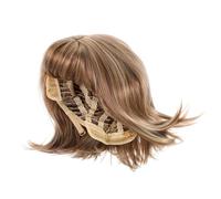 Healvian Ladies Clip-on Wig Short Straight Wig Women Wig for Everyday and Parties