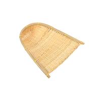 Healvian Large Bamboo Weaving Dustpan for Creative Art Painting Unique Home Hanging Decor for Rooms and Corridor Wall Art Natural and Bamboo Material