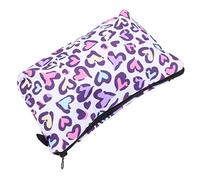 Healvian Leopard Print Makeup Bag Travel Cosmetic Toiletry Pouch Multifunctional Wash Storage Bag for Women 3D Printed Portable Organizer