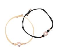 Healvian Long Distance Relationship Matching Bracelets for Couples Adjustable Vibration Touch Wristbands His and Hers Heartbeat Connection Jewelry
