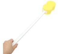 Healvian Long Handle Back Scrubber for Shower with Soft Exfoliating Bath Sponge Body Brush Easy Grip for Hard to Reach Areas 2 Pack