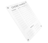 Healvian Magnetic Acrylic Whiteboard for Fridge A4 Daily Planner Board Dry Erase Message Board for Home Kitchen Weekly Schedule Organizer