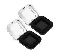 Healvian Magnetic Eyeshadow Replacement Box 2pcs Small Empty Powder Container Portable Magnetic Cosmetics Storage Refillable Makeup Case for Travel and Highlighter