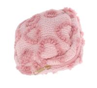 Healvian Makeup Bag Furry Travel Toiletry Bag Women Coin Plush Skincare Organizer for Teen